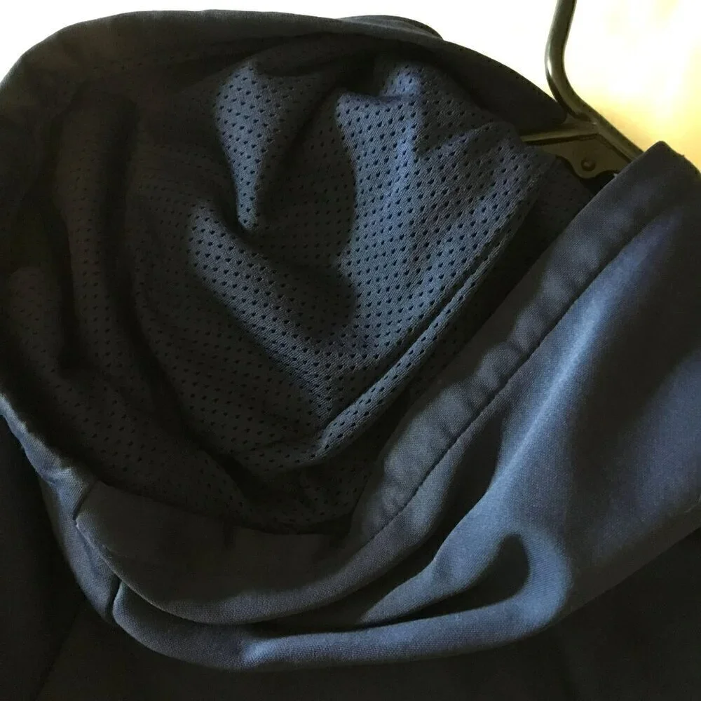 Nike Dri-Fit Men's Pullover Hoodie Pouch Pocket Sweatshirt Size Large Navy Blue - Picture 8 of 10